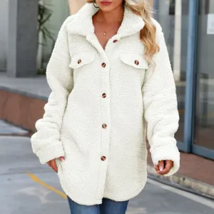 Ivory Button Down Coat