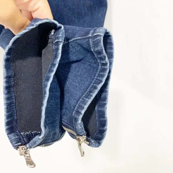 J Brand Tali Ankle Zip Detail Skinny Crop Jeans 30