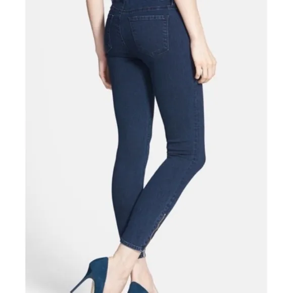 J Brand Tali Ankle Zip Detail Skinny Crop Jeans 30