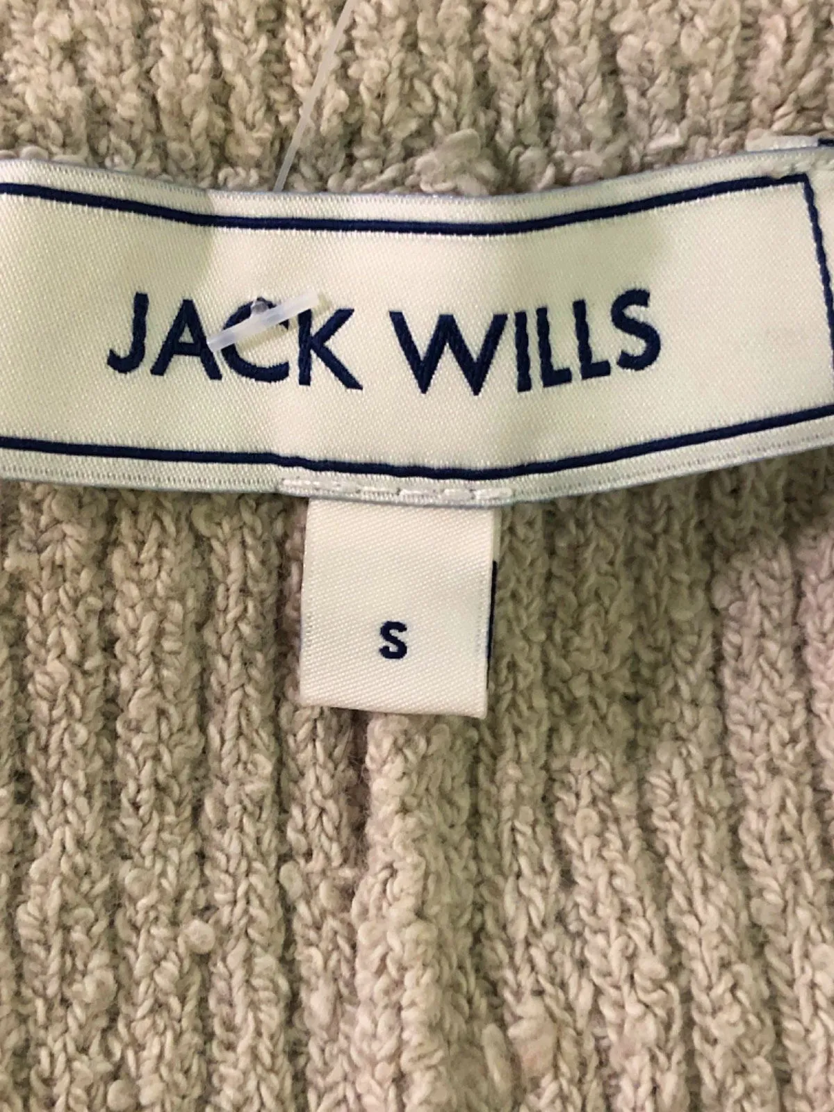 Jack Wills Beige Ribbed Knit Shorts UK S