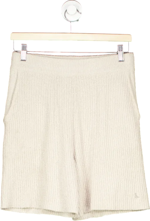 Jack Wills Beige Ribbed Knit Shorts UK S