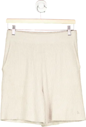 Jack Wills Beige Ribbed Knit Shorts UK S