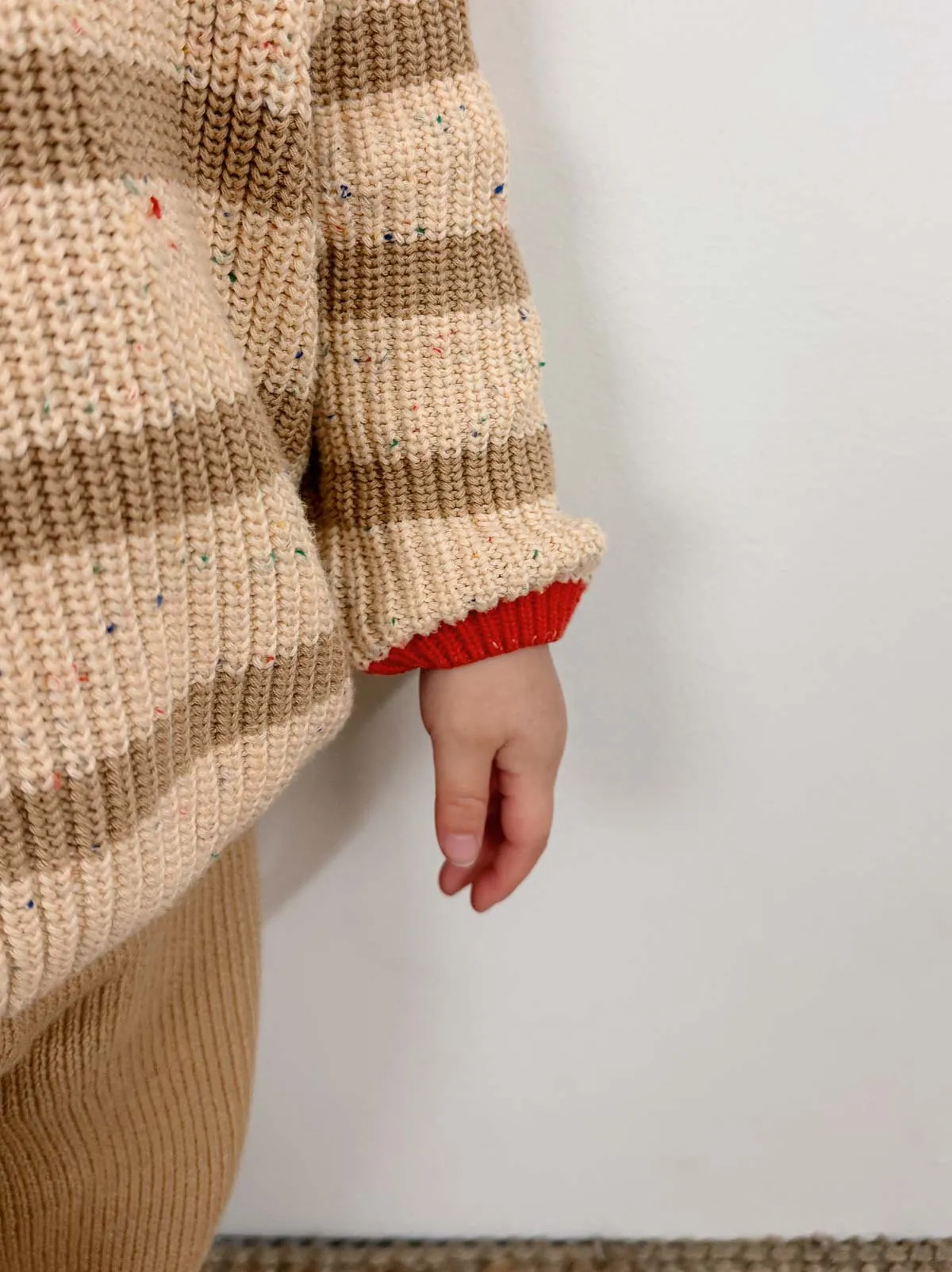 Jamie Unisex Cotton Sweater | Desert Stripe