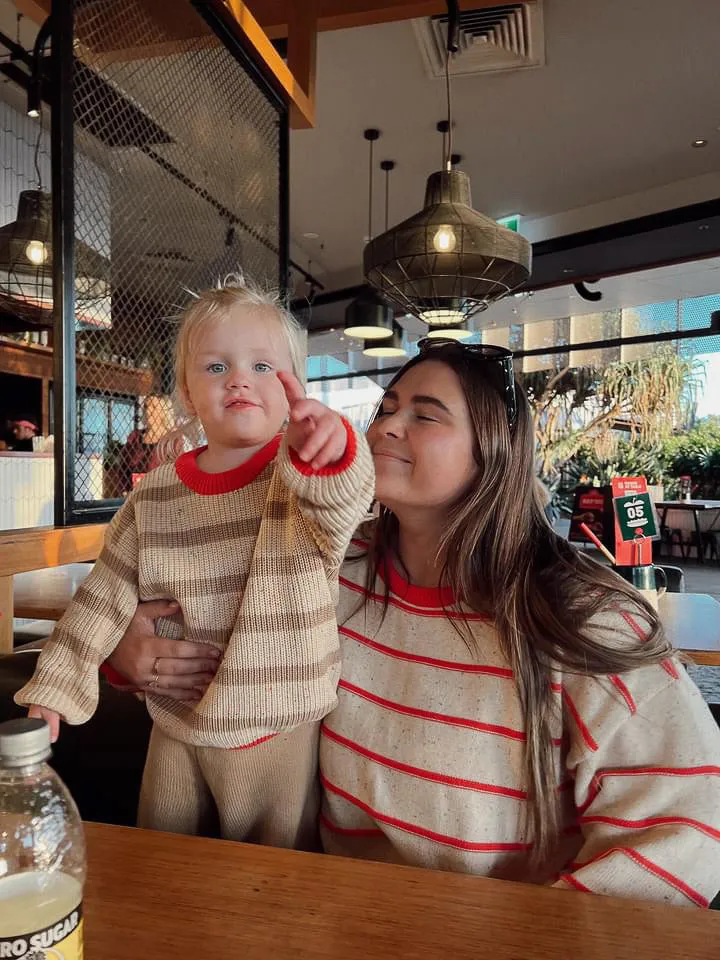 Jamie Unisex Cotton Sweater | Desert Stripe