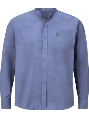 Jan Vanderstorm Kallu Regular Fit Button Down Shirt, Smoke Blue