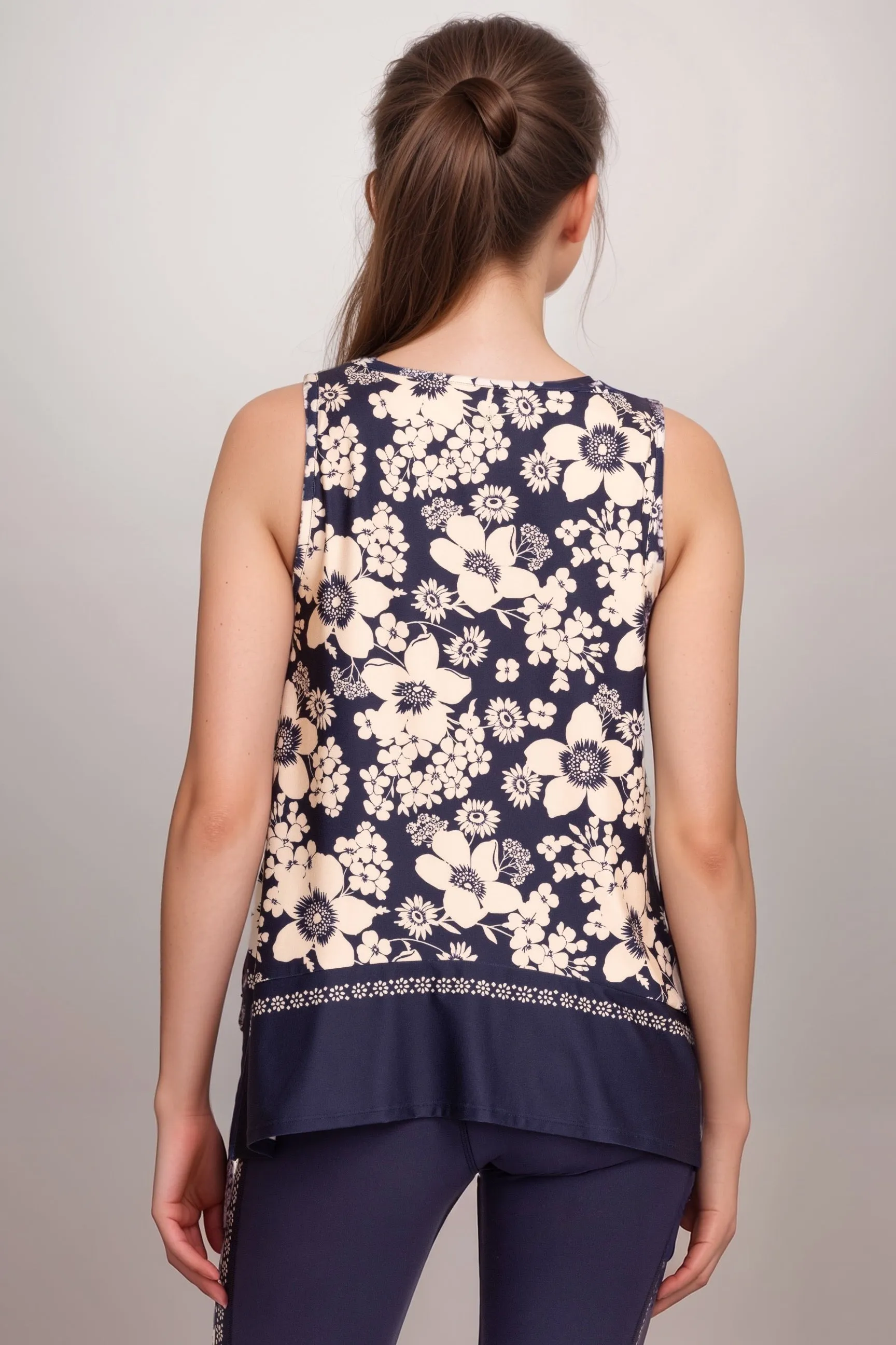 Johnny Was Bee Active High Neck Swing Tank Top A2524