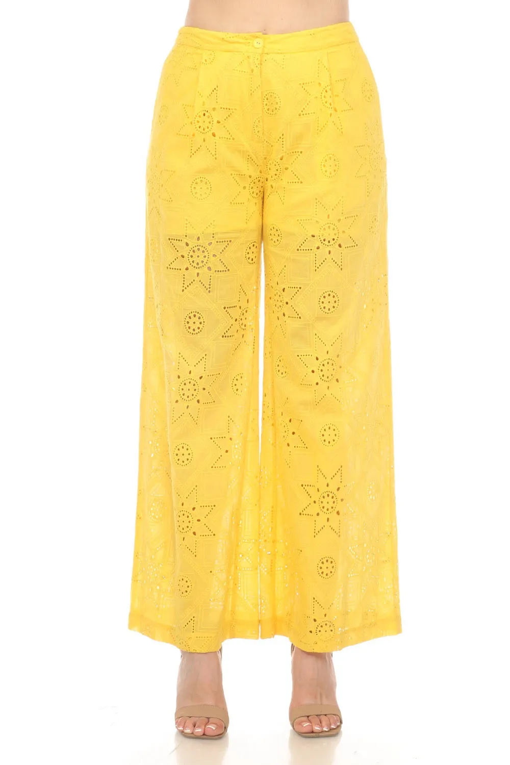 Johnny Was Jade Kolbie Wide Leg Pants Boho Chic L67324