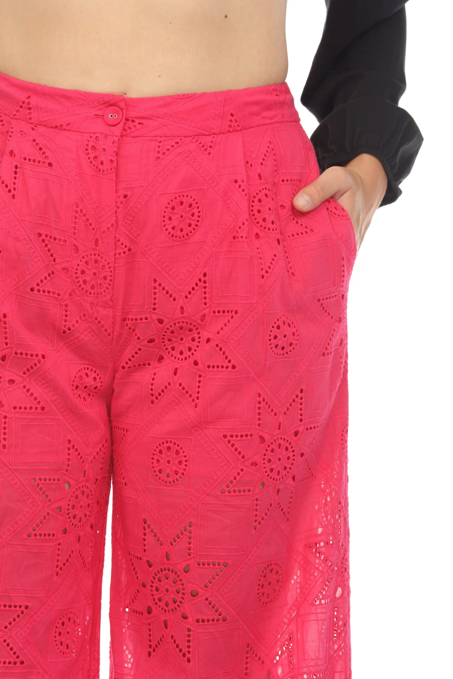 Johnny Was Jade Kolbie Wide Leg Pants Boho Chic L67324