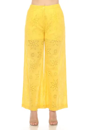 Johnny Was Jade Kolbie Wide Leg Pants Boho Chic L67324