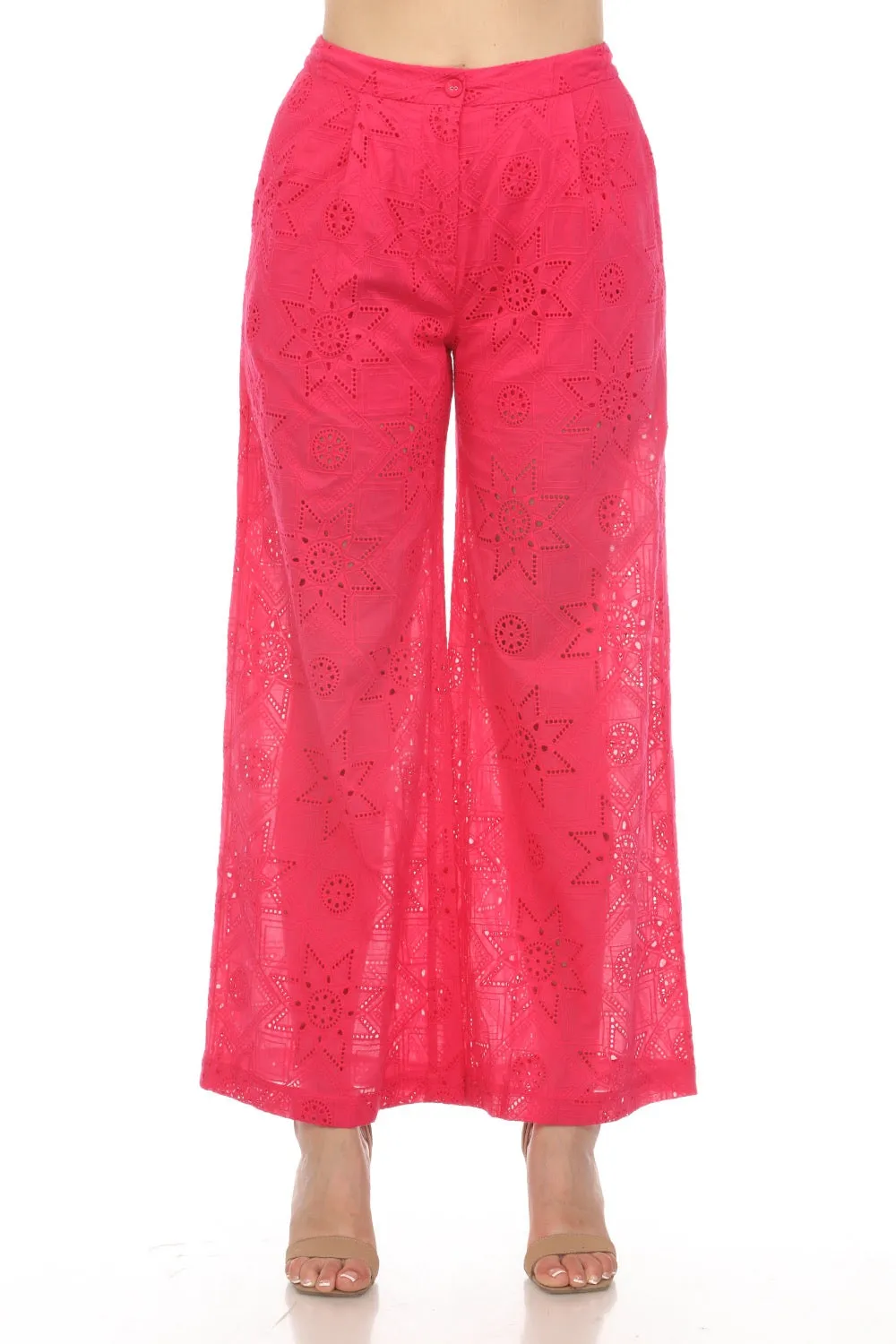 Johnny Was Jade Kolbie Wide Leg Pants Boho Chic L67324