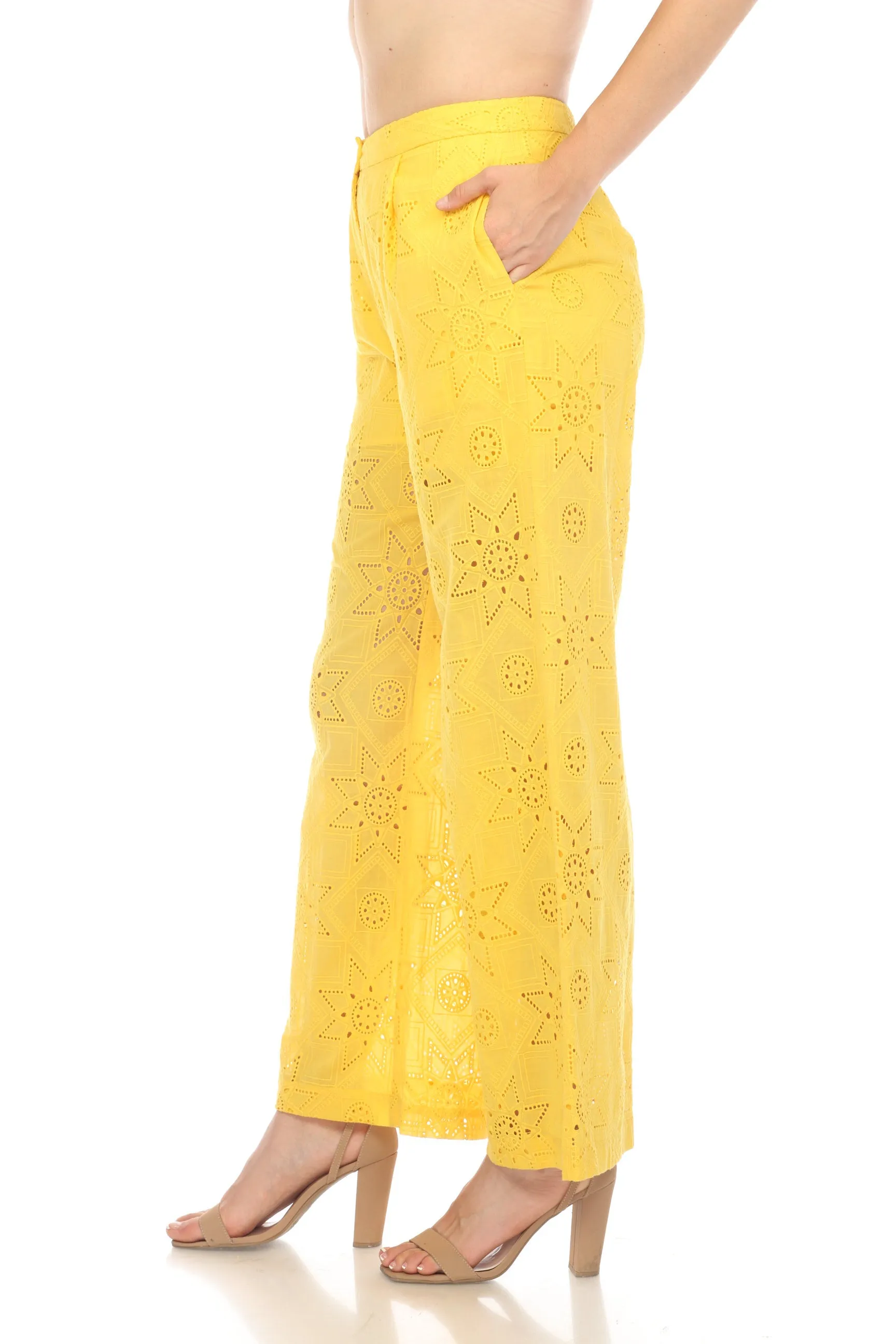 Johnny Was Jade Kolbie Wide Leg Pants Boho Chic L67324