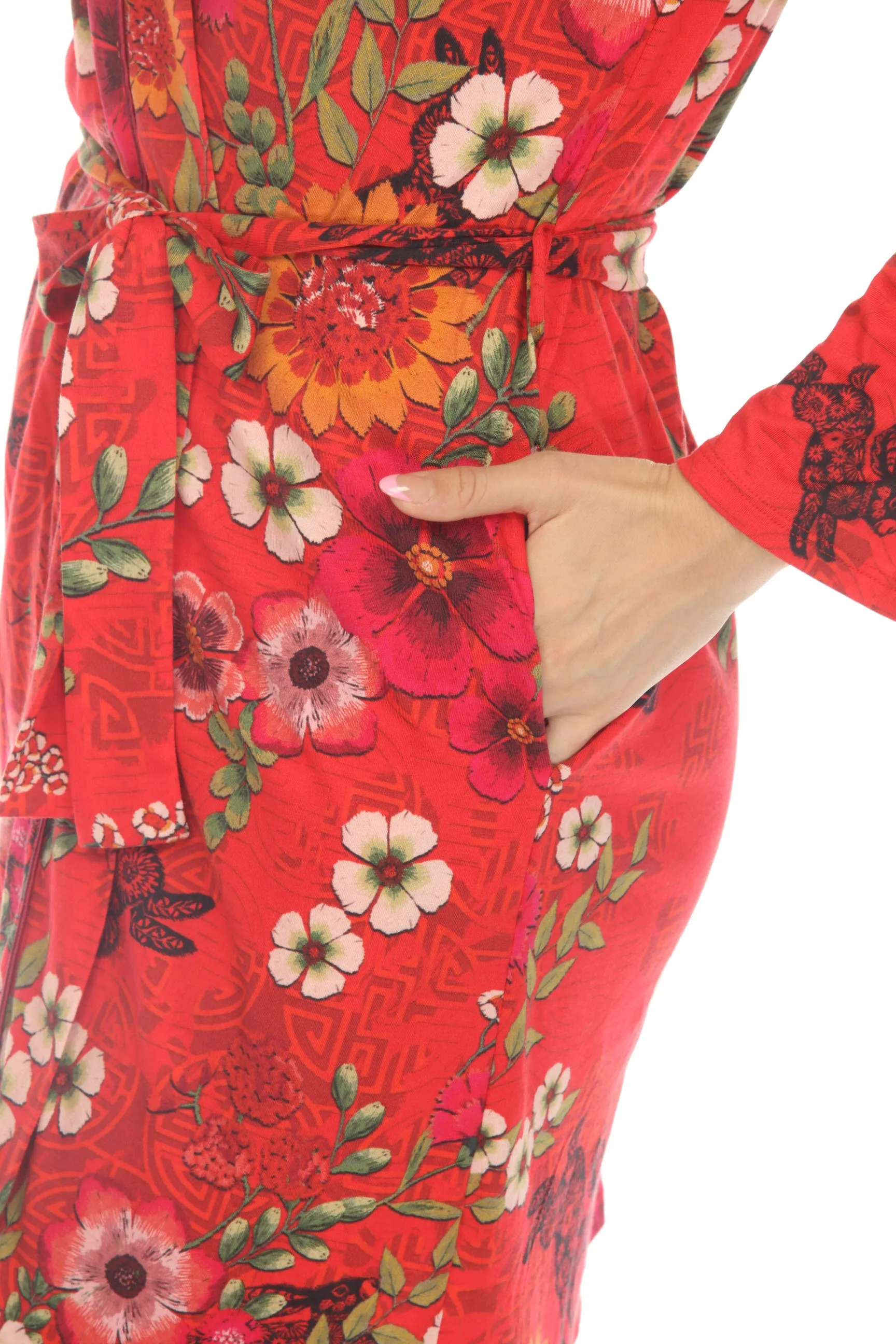 Johnny Was Lunar Year Floral Sleep Robe Boho Chic MS8723-L