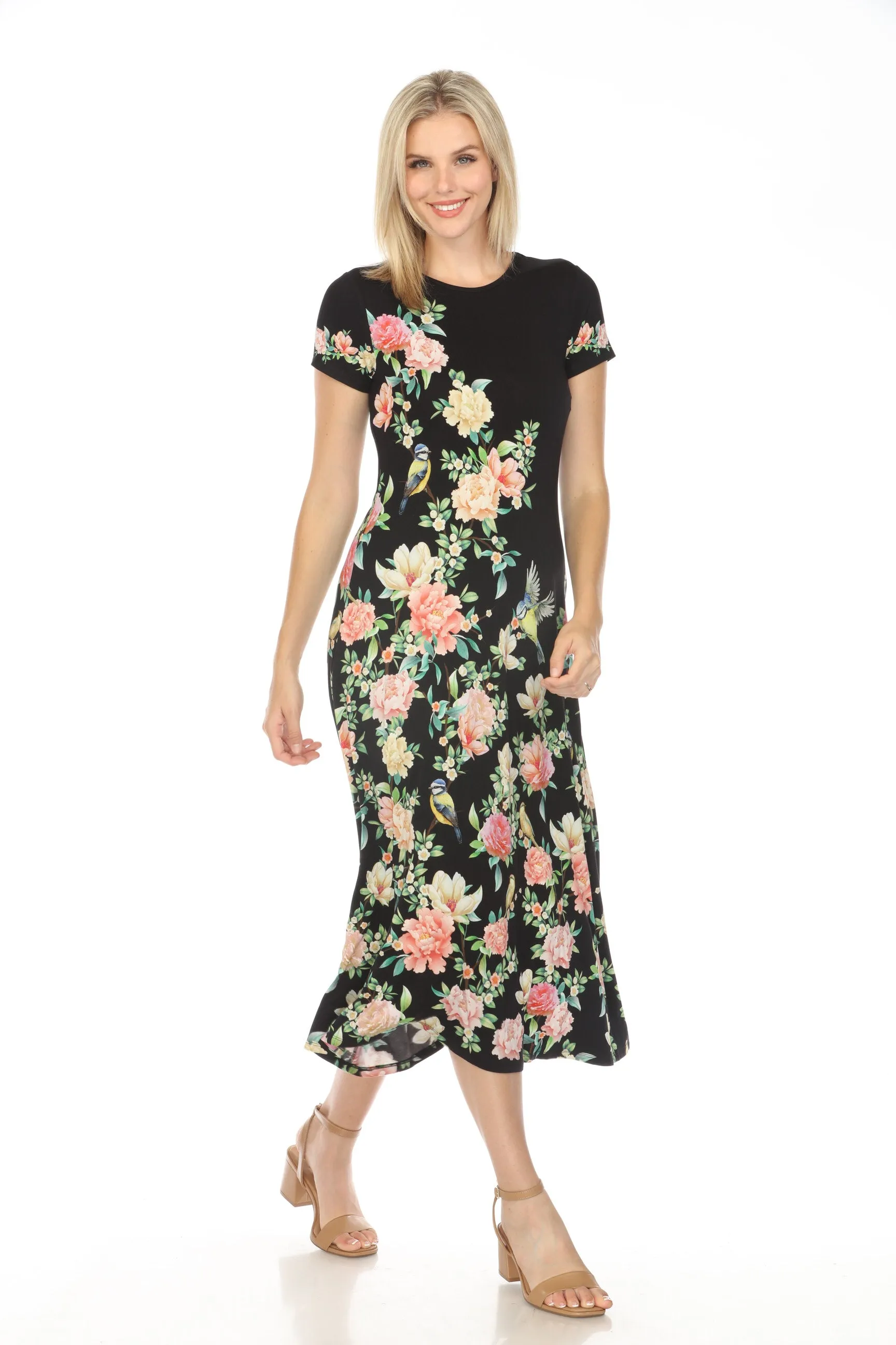 Johnny Was The Janie Birdie Favorite Cap Sleeve Dress Boho Chic T35024