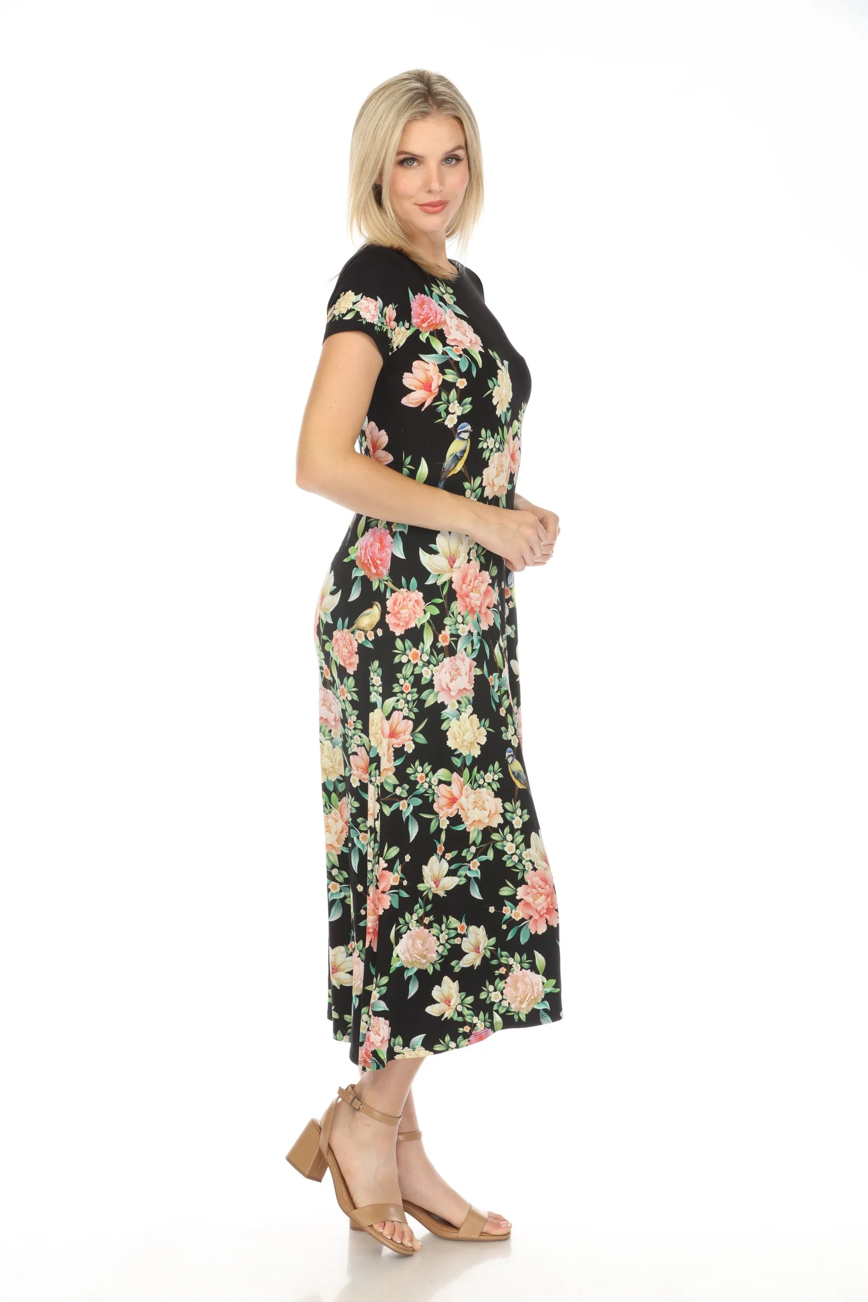 Johnny Was The Janie Birdie Favorite Cap Sleeve Dress Boho Chic T35024