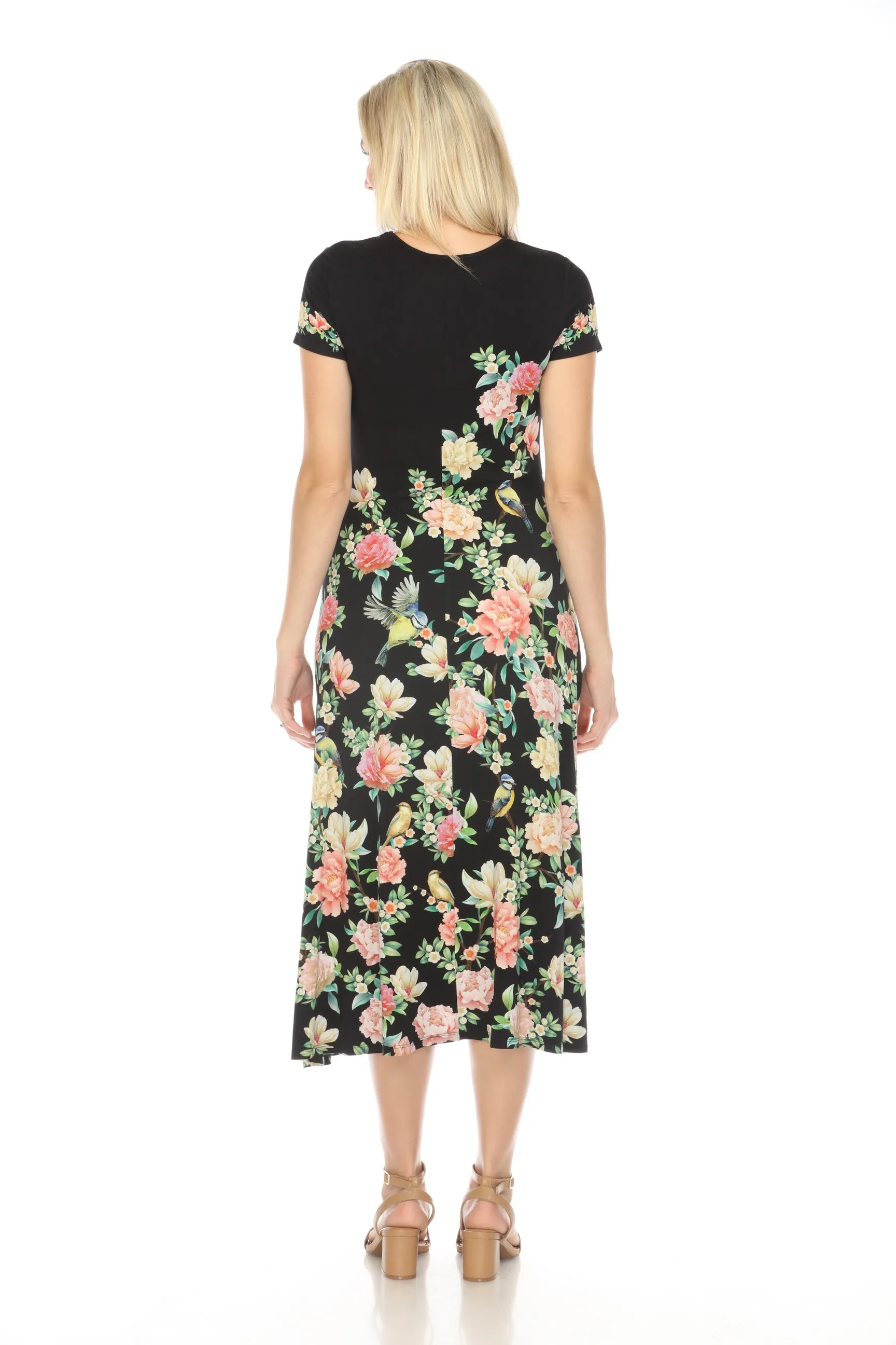 Johnny Was The Janie Birdie Favorite Cap Sleeve Dress Boho Chic T35024