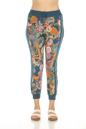 Johnny Was Wild Bird Relaxed Tape Jogger Pants T64424 Boho Chic