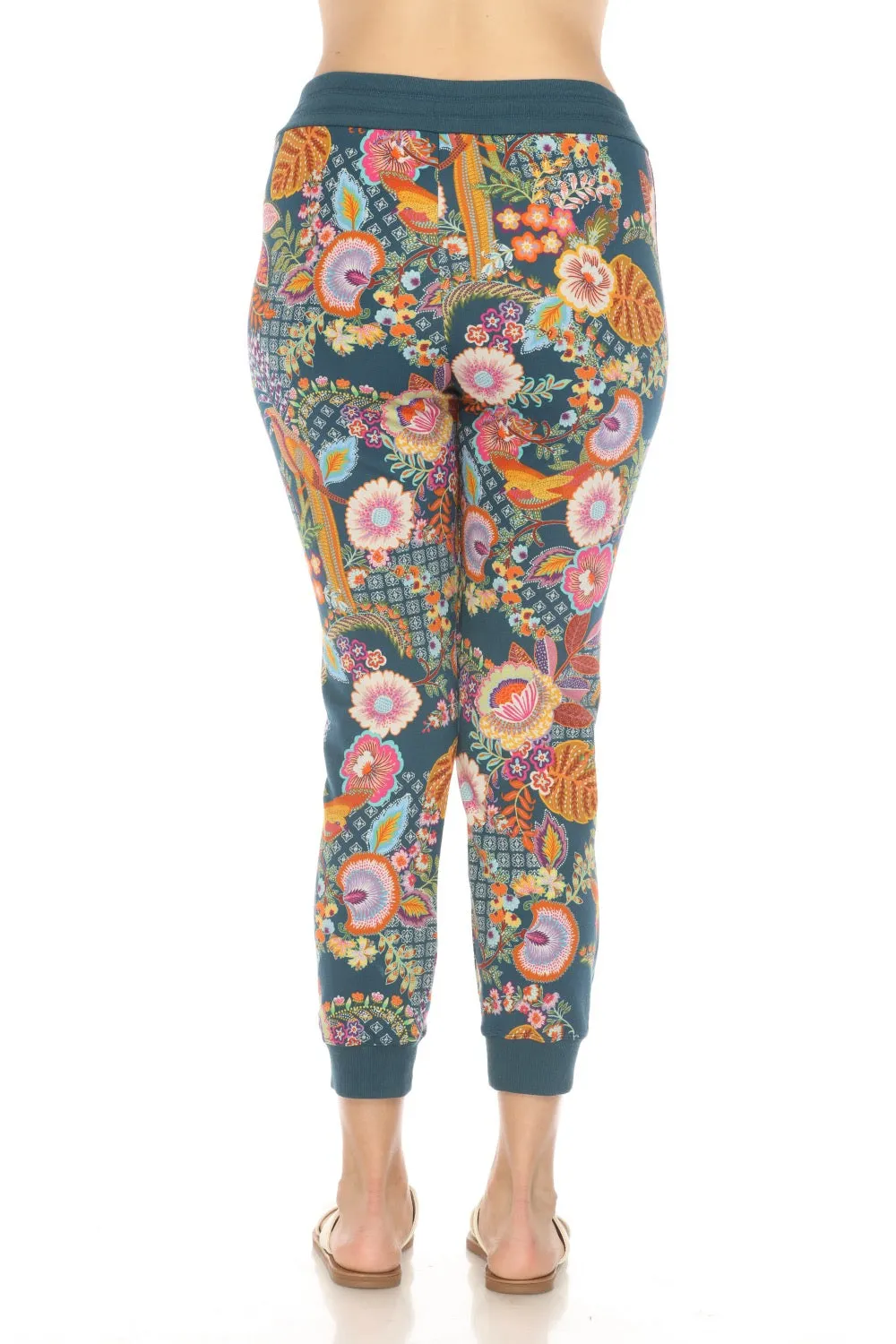 Johnny Was Wild Bird Relaxed Tape Jogger Pants T64424 Boho Chic
