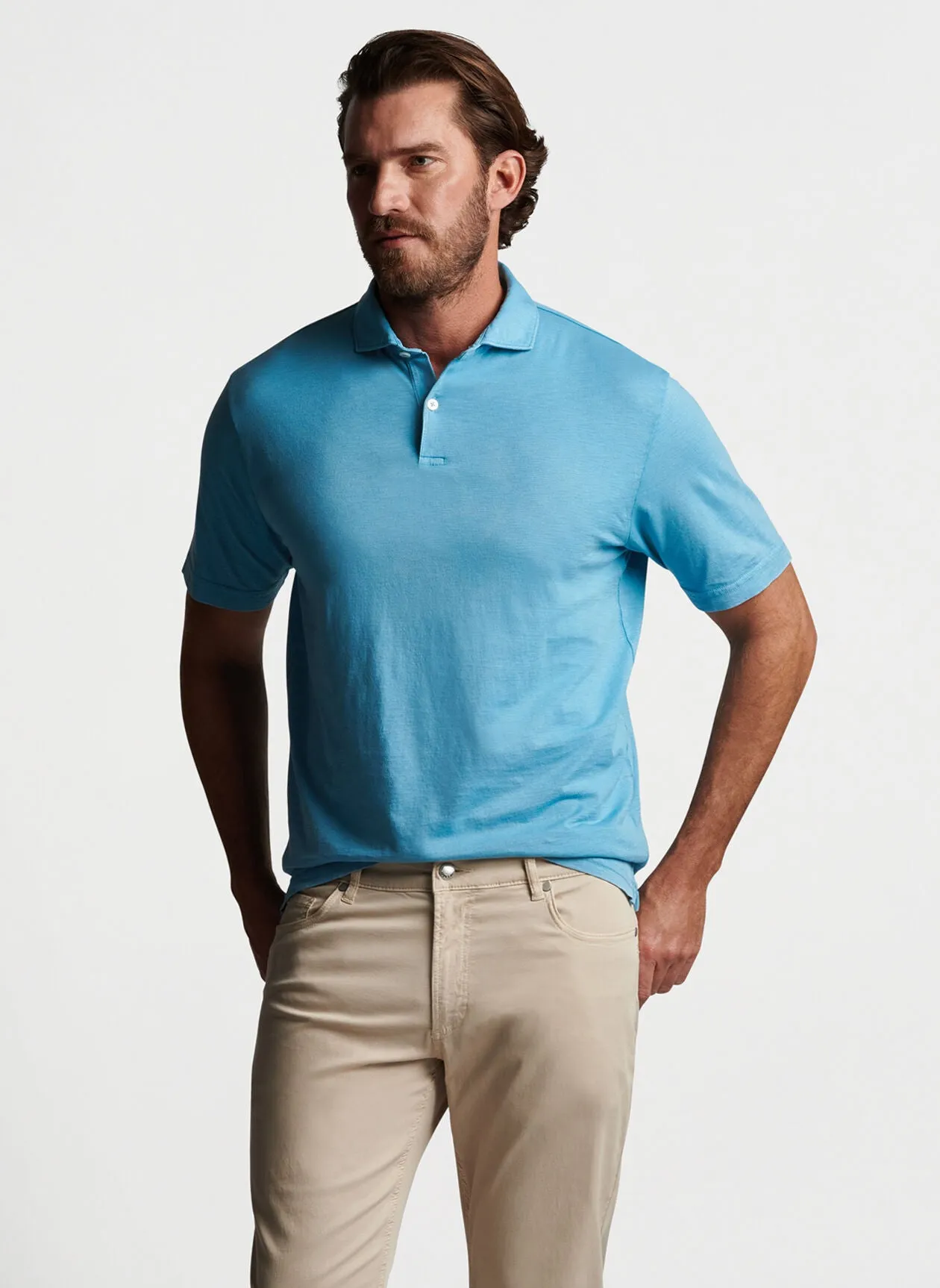 Journeyman Short-Sleeve Polo in Viridian