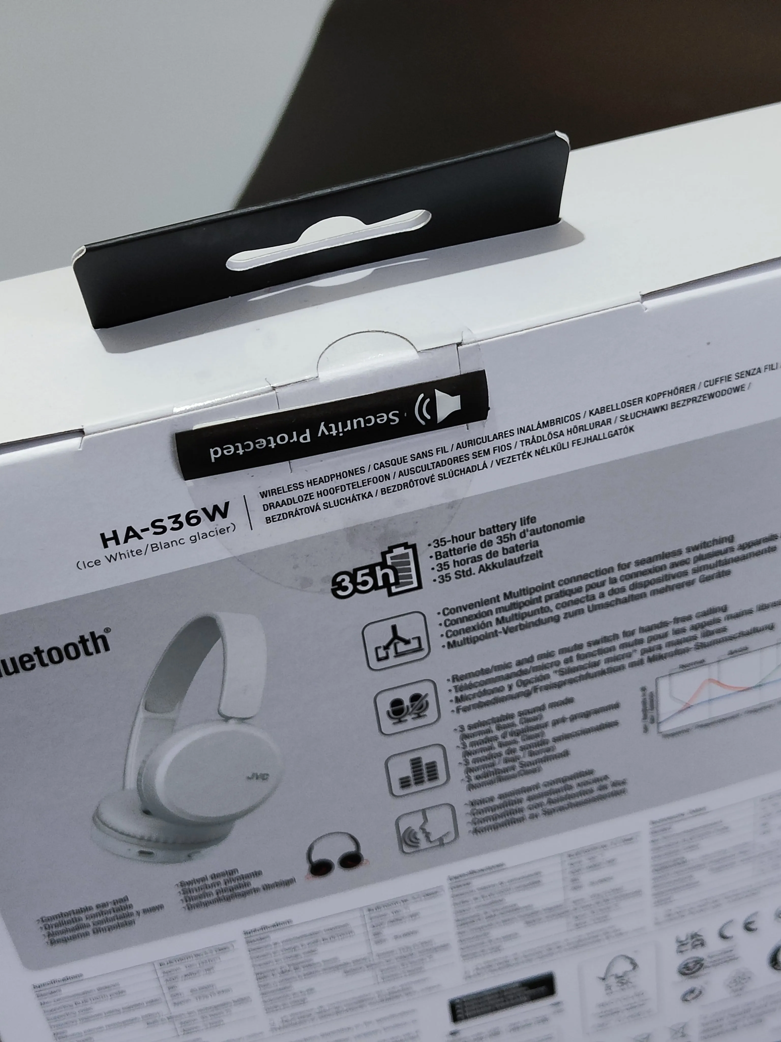 JVC Deep Bass On-Ear Bluetooth Wireless Headphone in White
