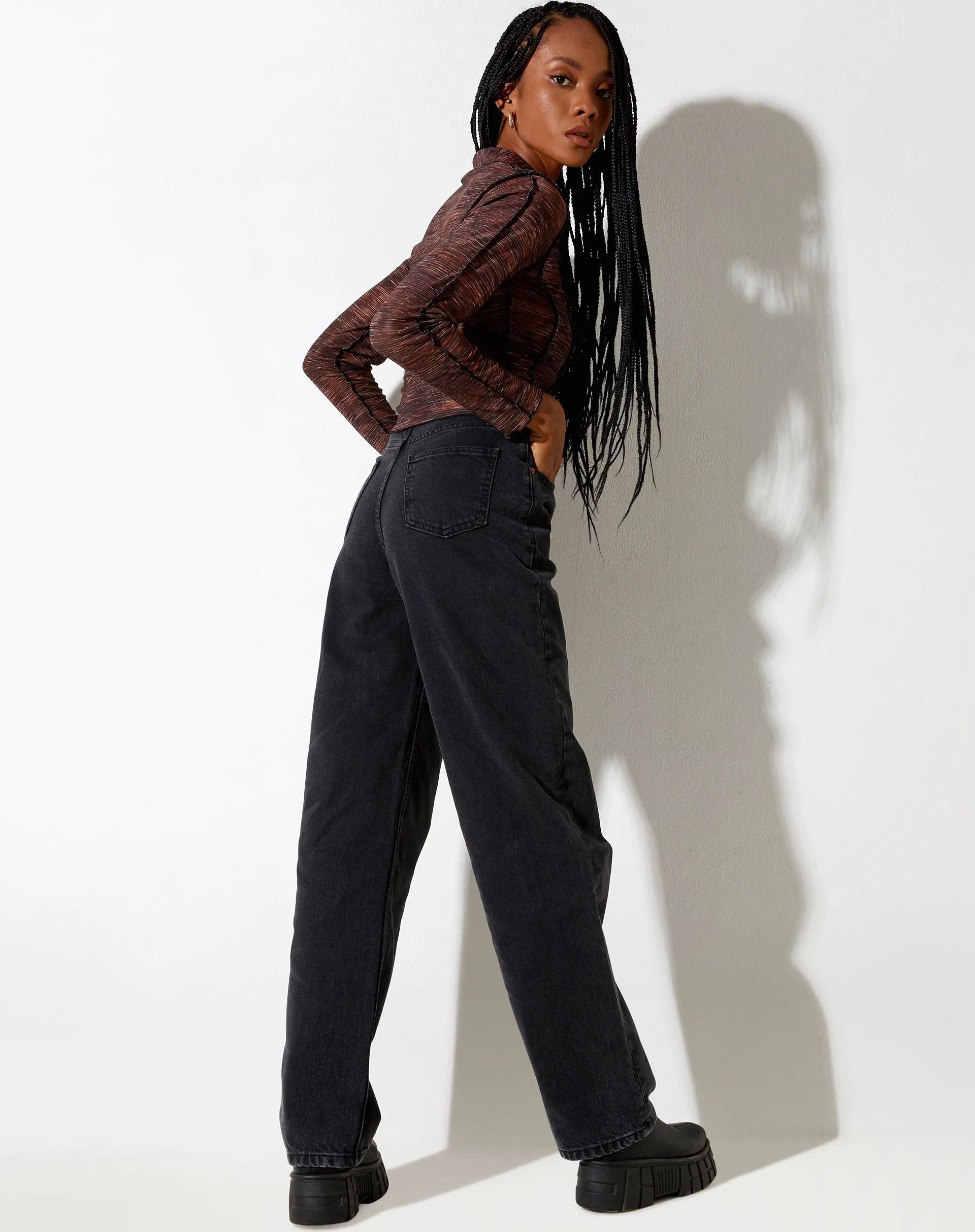 Keera Long Sleeve Shirt in Summer Rays Brown
