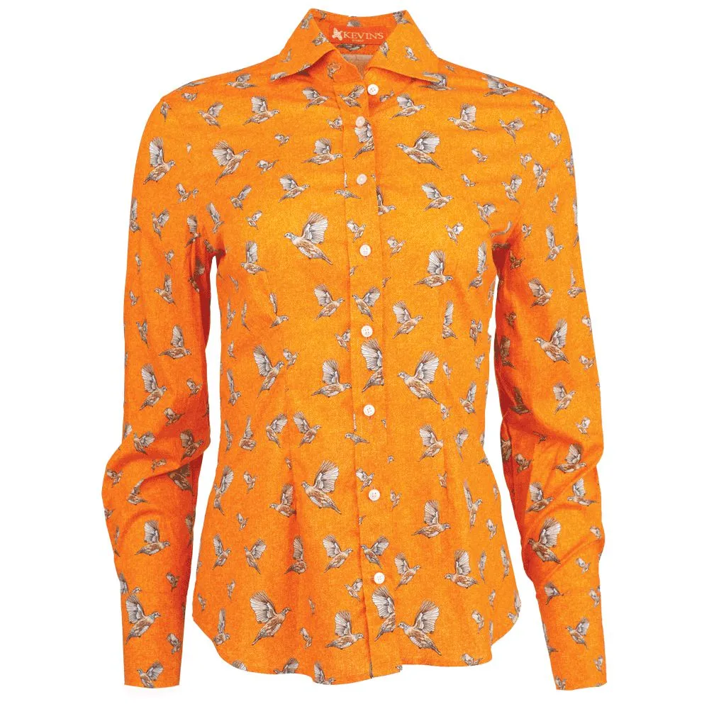 Kevin's Finest Women's Flying Quail Shirt