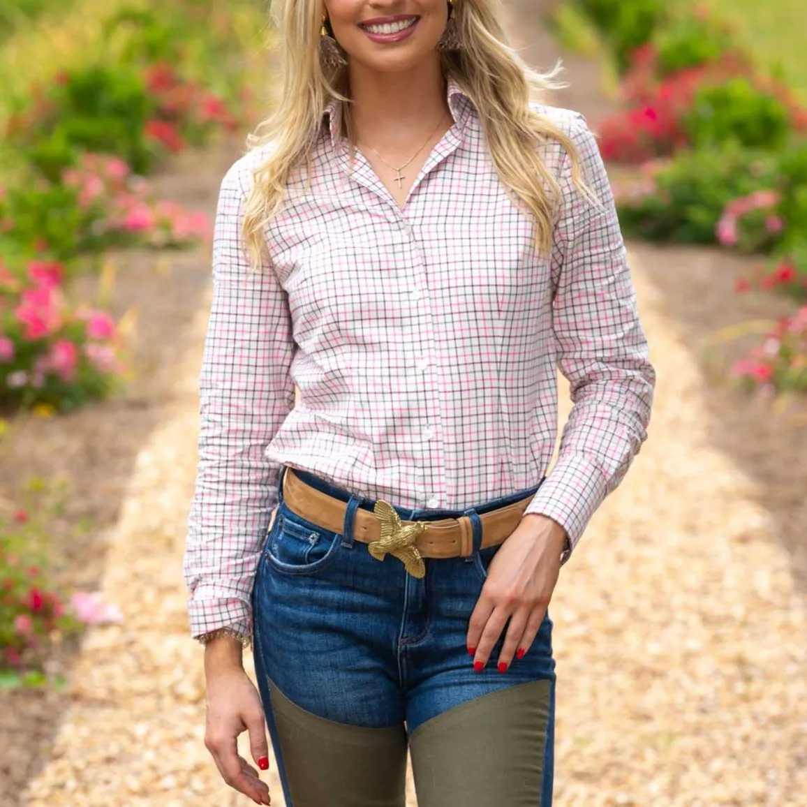 Kevin's Finest Women's Pink Tattersall