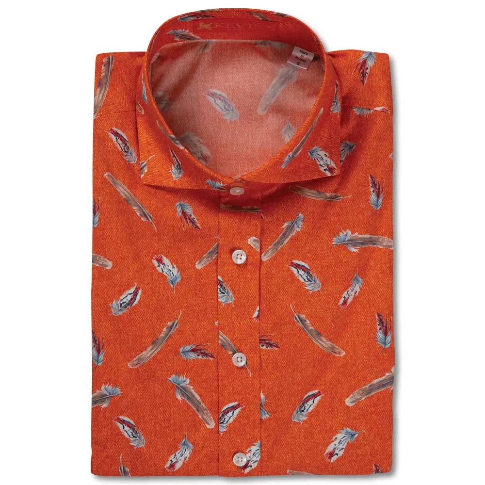 Kevin's Finest Women's Upland Feather Pattern Shirt