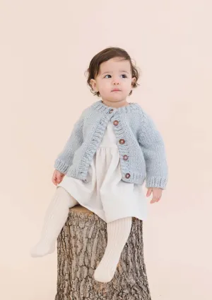 Kid's Classic Cardigan, Bowie Grey