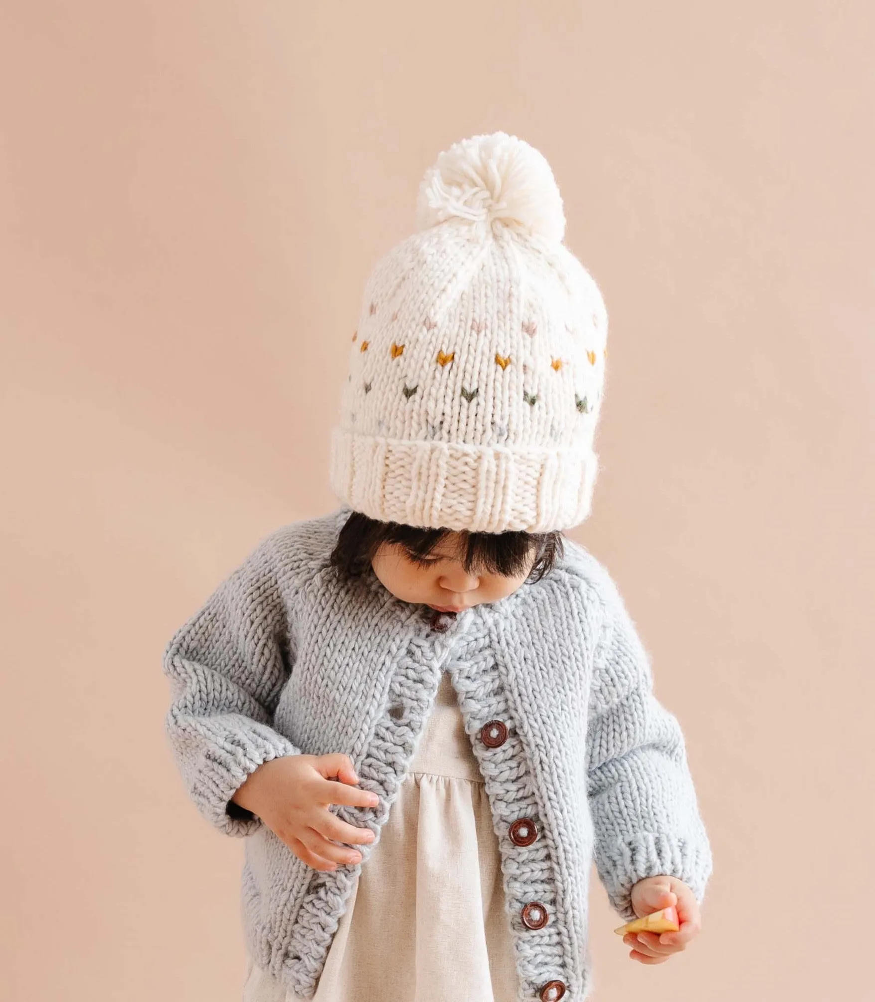 Kid's Classic Cardigan, Bowie Grey