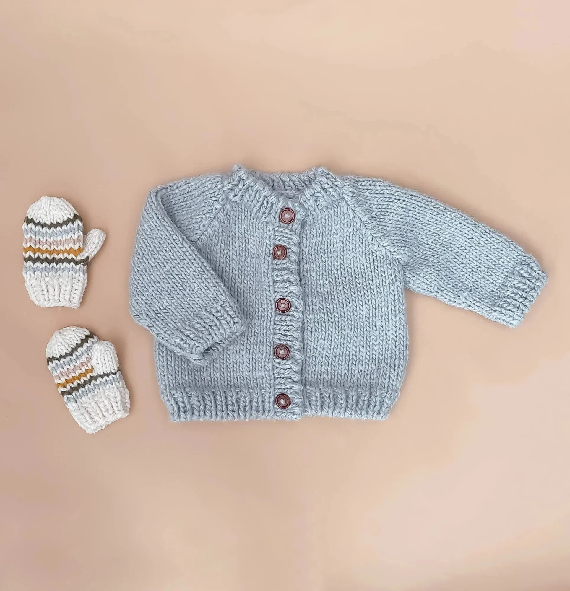 Kid's Classic Cardigan, Bowie Grey