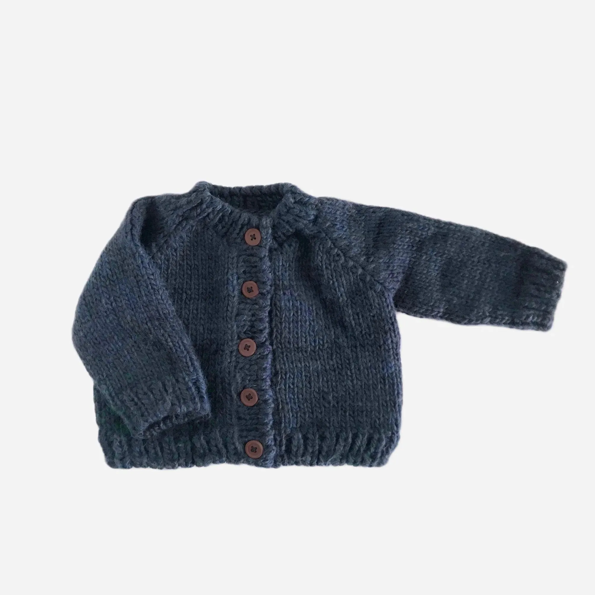 Kid's Classic Cardigan, Navy