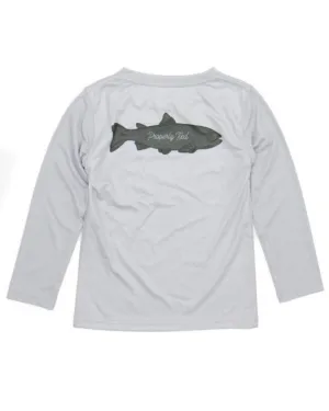 Kids Properly Tied Performance LS Classic Trout - Ice Grey