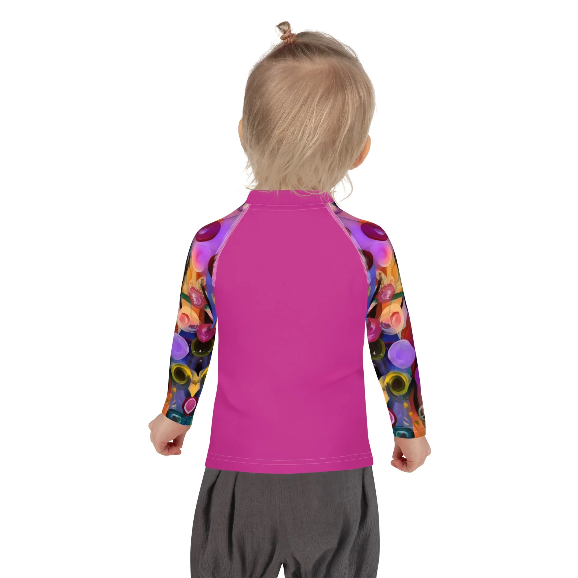 Kids Rash Guard Pink with "Breeze" Arms