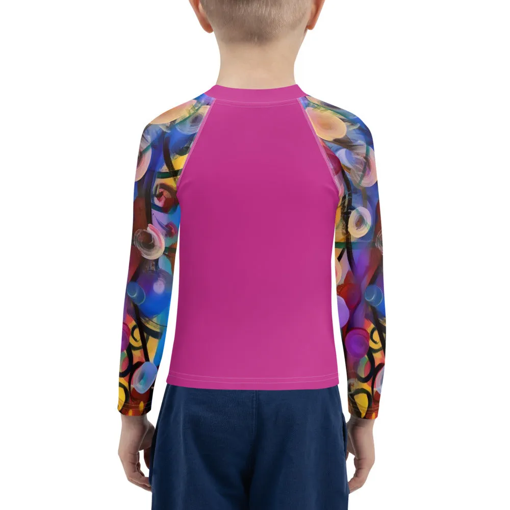 Kids Rash Guard Pink with "Breeze" Arms