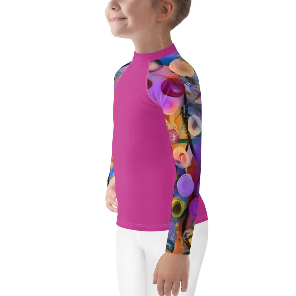 Kids Rash Guard Pink with "Breeze" Arms