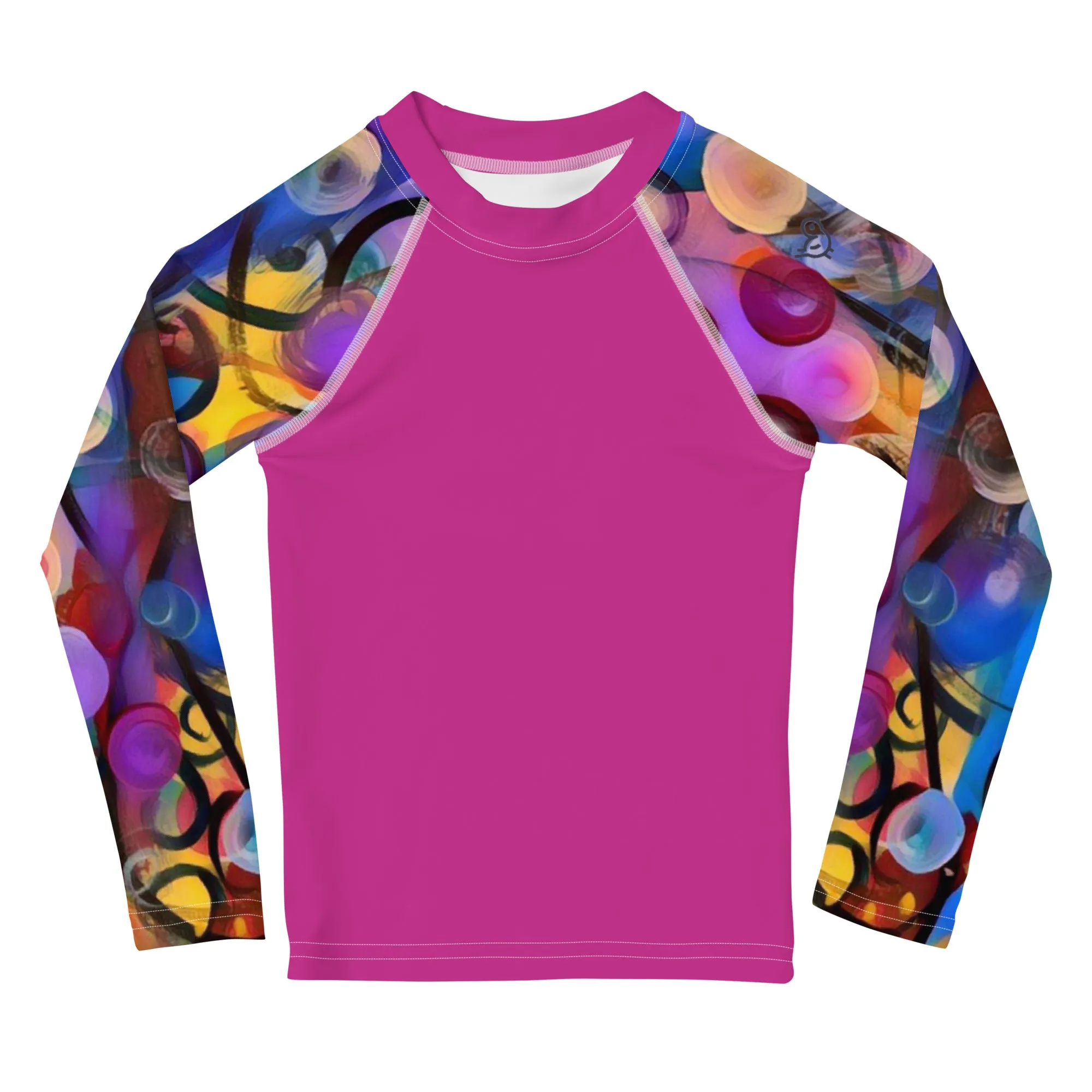 Kids Rash Guard Pink with "Breeze" Arms