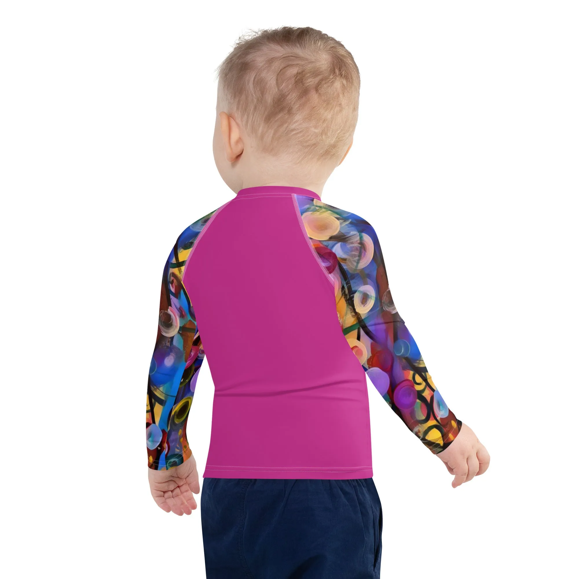 Kids Rash Guard Pink with "Breeze" Arms