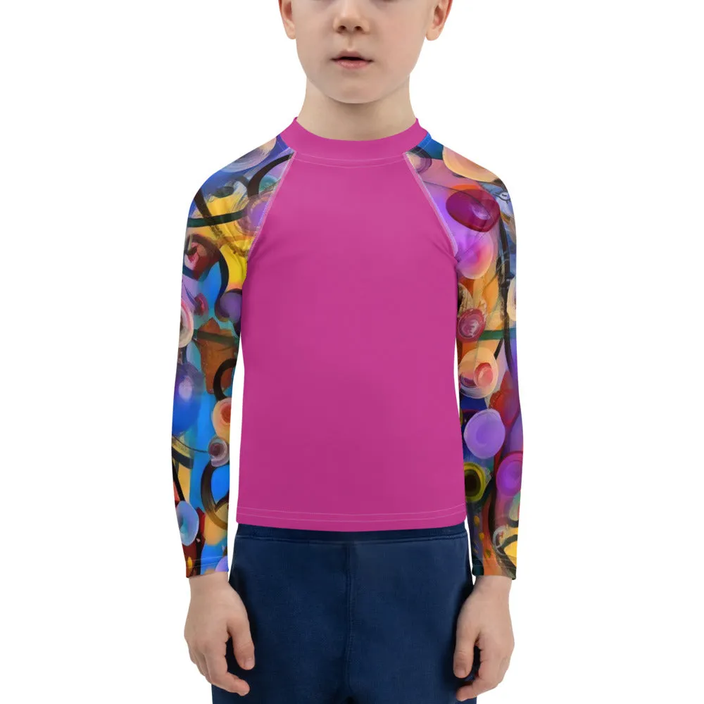 Kids Rash Guard Pink with "Breeze" Arms