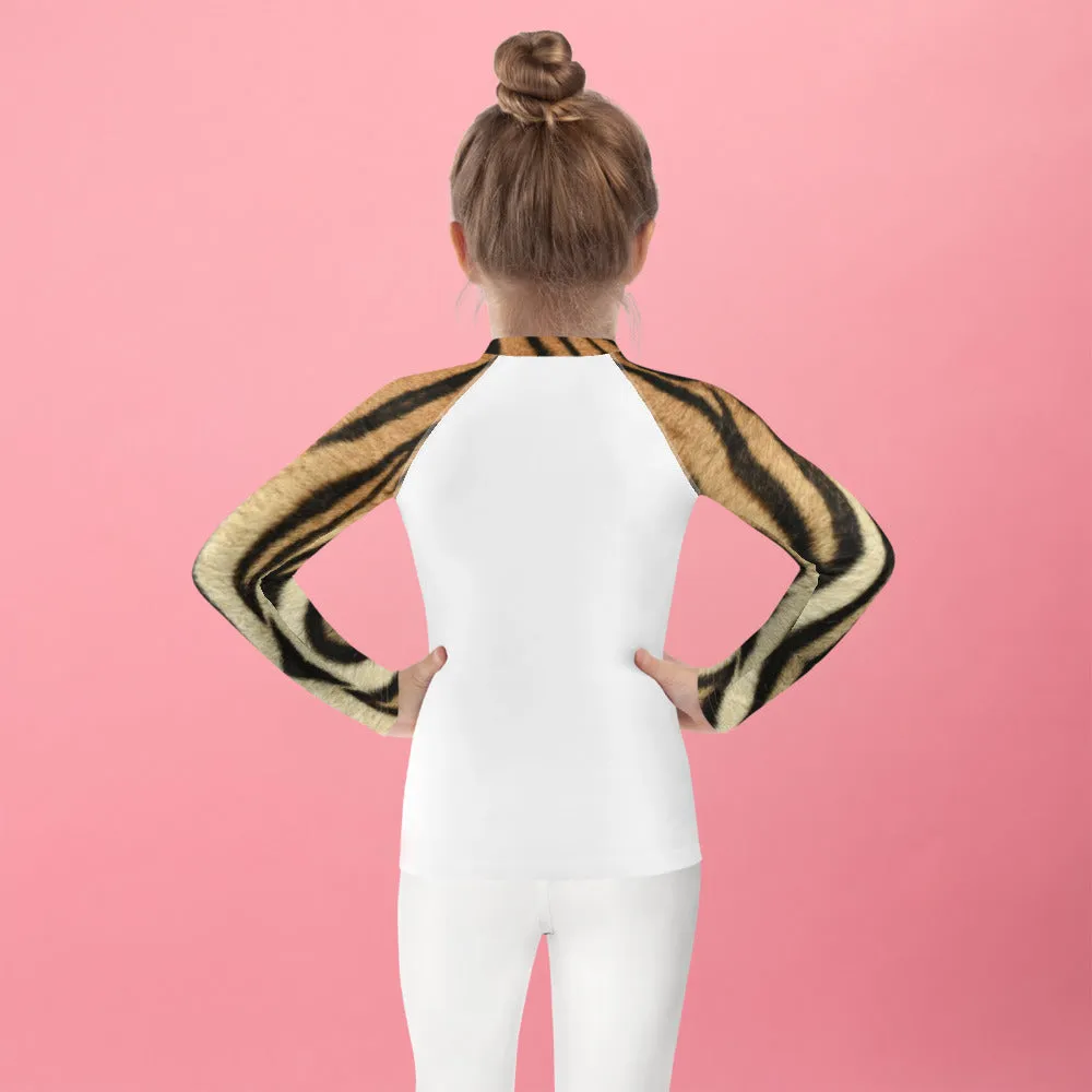 Kids Rash Guard - Tiger Print 2-7