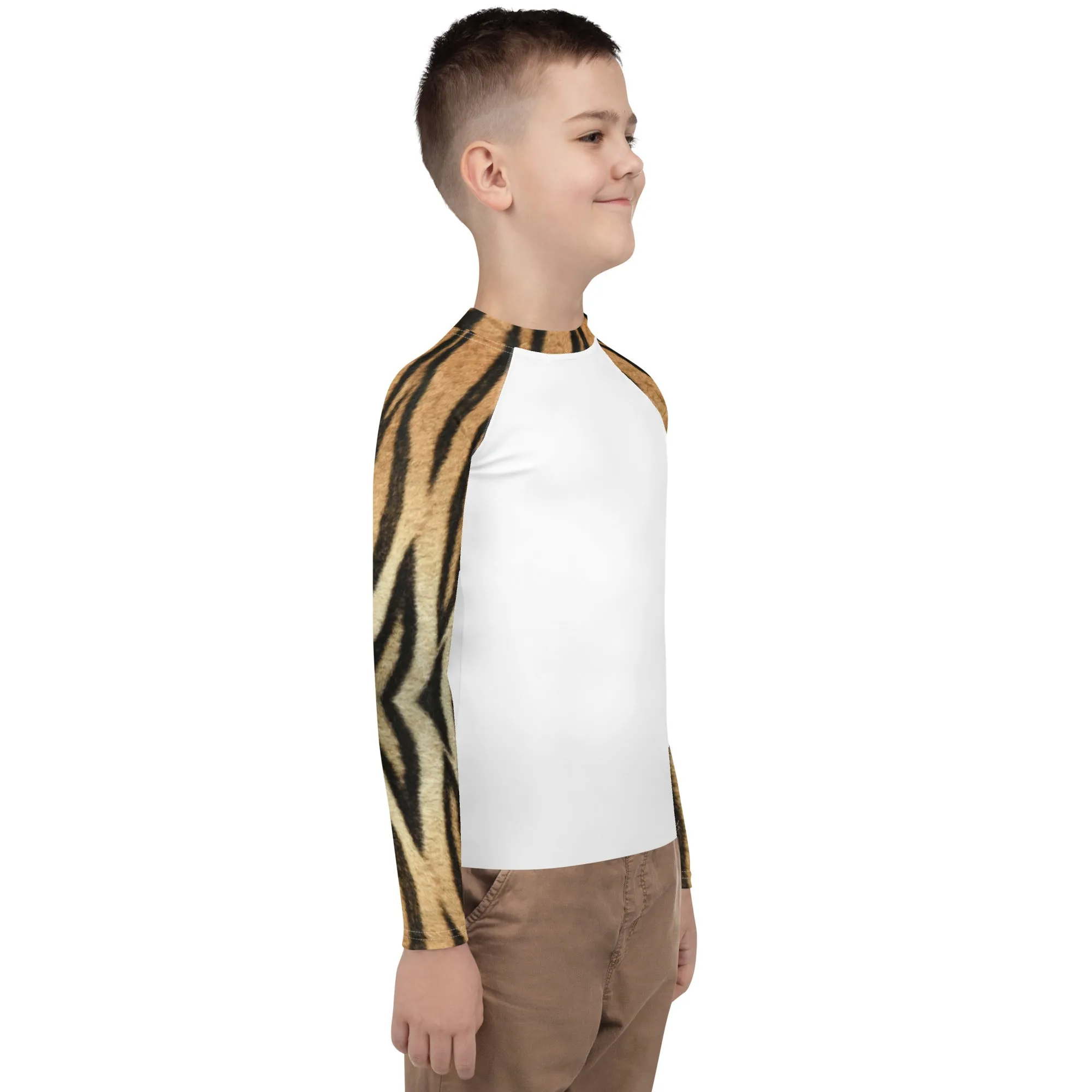 Kids Rash Guard - Tiger Print 2-7