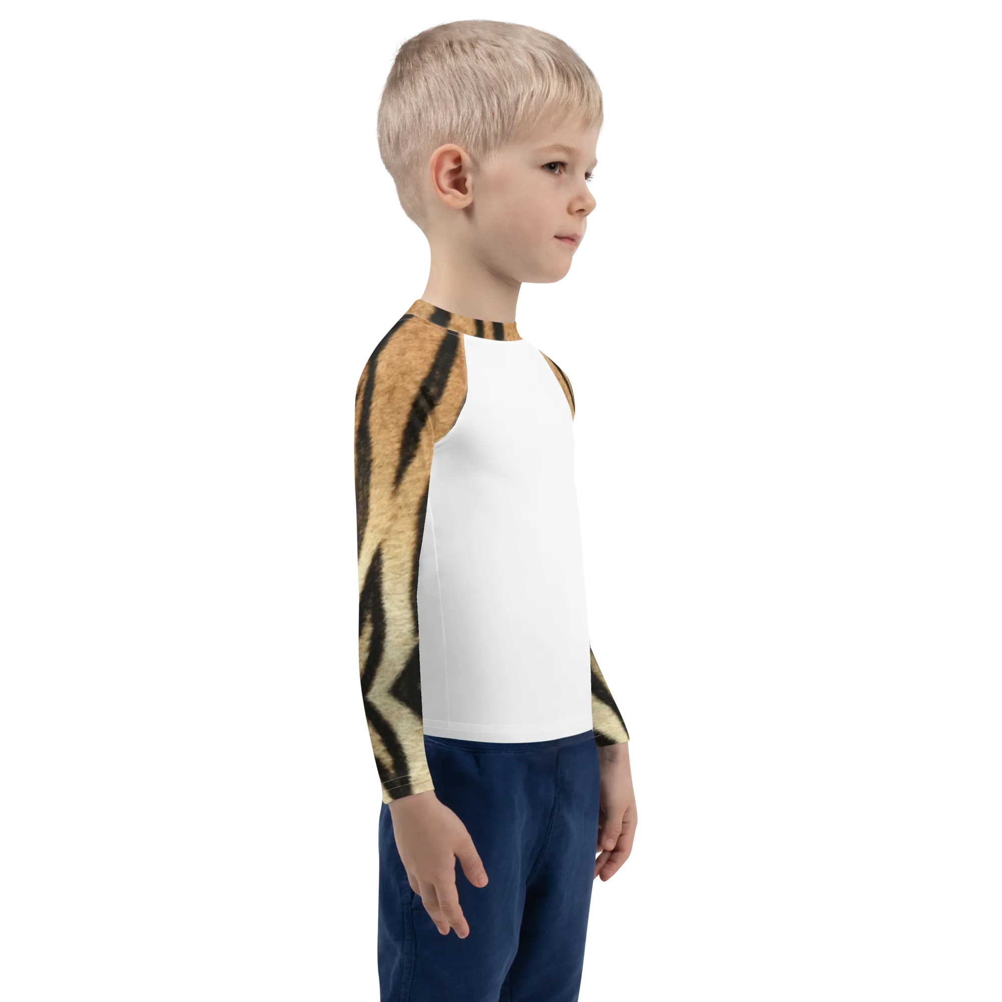 Kids Rash Guard - Tiger Print 2-7