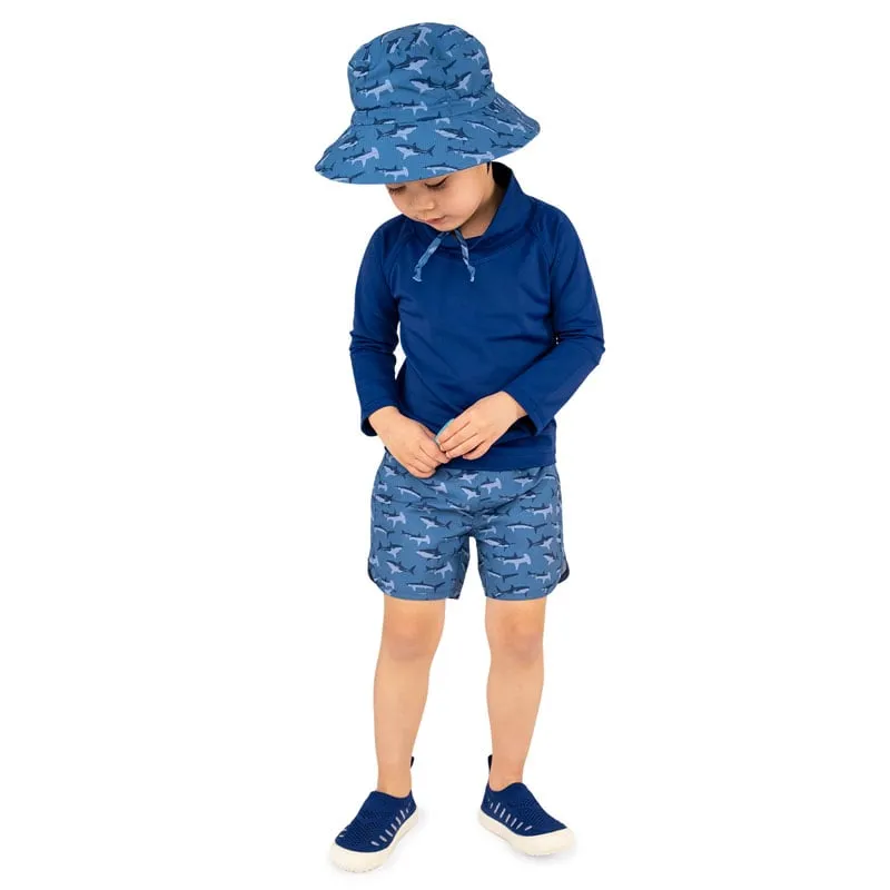 Kids UV Rashguard Top - Navy