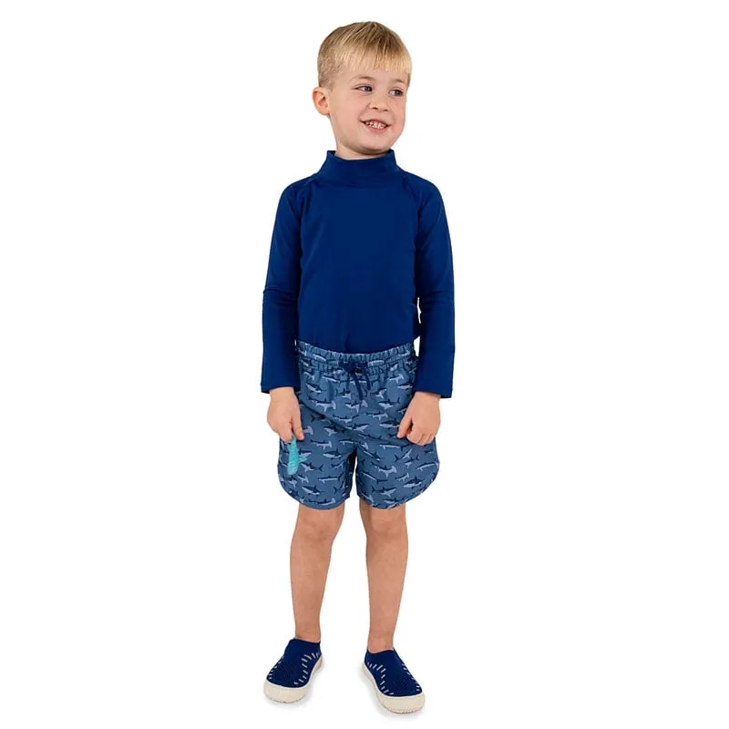 Kids UV Rashguard Top - Navy