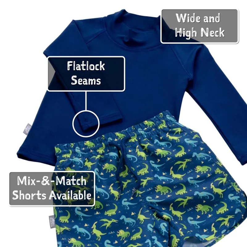 Kids UV Rashguard Top - Navy