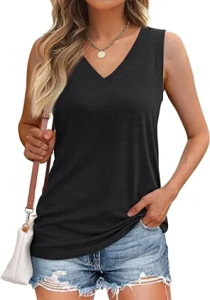 KISSMODA Women V Neck Tank Top