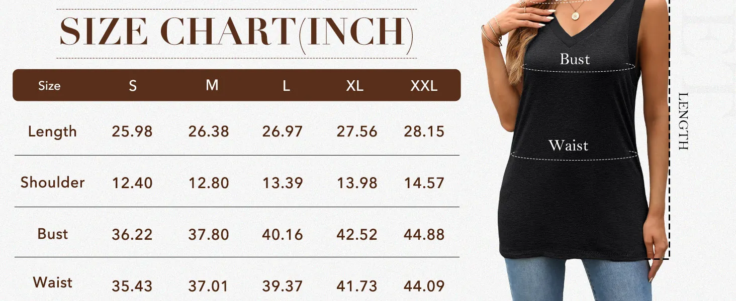 KISSMODA Women V Neck Tank Top