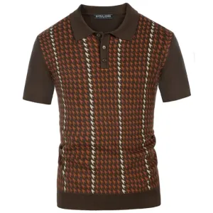 Klassisches Herren-Strick-Polohemd von Vintage Flair