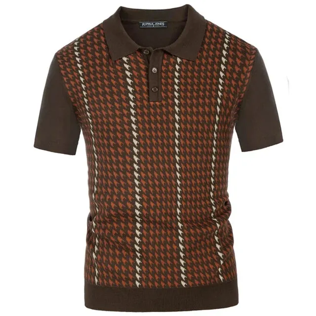 Klassisches Herren-Strick-Polohemd von Vintage Flair