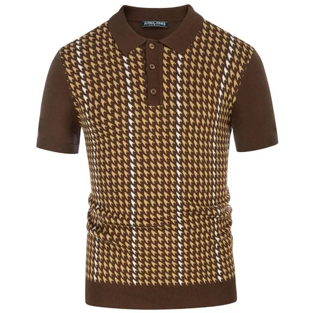 Klassisches Herren-Strick-Polohemd von Vintage Flair
