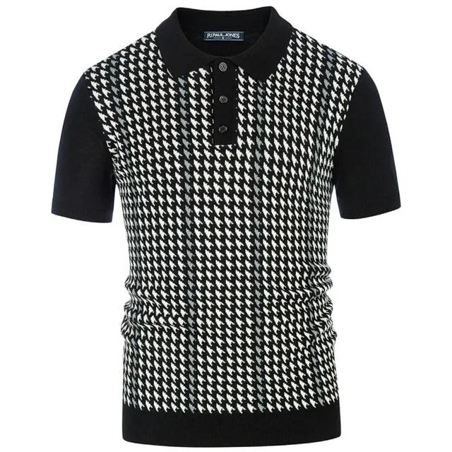 Klassisches Herren-Strick-Polohemd von Vintage Flair